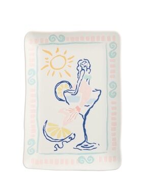 NEW Serving Platter - Watercolor Mermaid Club Serving Platter